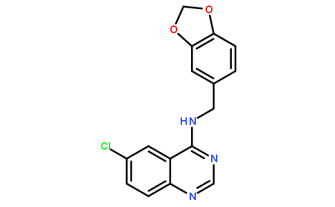 N-(1,3-benzodioxol-5-ylmethyl)-6-chloroquinazolin-4-amine