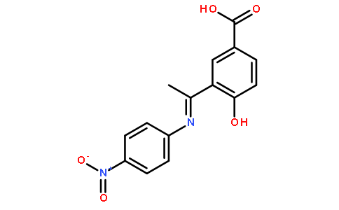 苯甲酸,  4-羟基-3-[1-[(4-硝基苯基)亚氨基]乙基]-