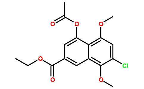 4-(乙酰基氧基)-7-氯-5,8-二甲氧基-2-萘羧酸乙酯