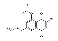 4-(Acetyloxy)-2-(acetoxymethyl)-6-chloro-5,8-naphthalenedione