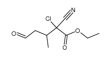 ethyl 2-chloro-2-cyano-3-methyl-5-oxopentanoate