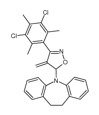 3-(3,5-dichloro-2,4,6-trimethylphenyl)-5-(10,11-dihydro-5H-dibenzo[b,f]azepin-5-yl)-4-methylene-4,5-dihydroisoxazole