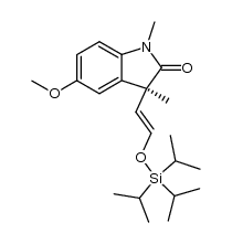 (S,E)-5-methoxy-1,3-dimethyl-3-(2-((triisopropylsilyl)oxy)vinyl)indolin-2-one