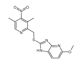 5-methoxy-2-[(4-nitro-3,5-dimethyl-2-pyridinyl)methylthio]imidazo[4,5-b]pyridine