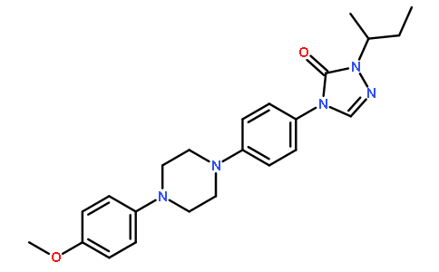 2-[(2S)-2-丁烷基]-4-{4-[4-(4-甲氧基苯基)-1-哌嗪基]苯基}-2,4-二氢-3H-1,2,4-三唑-3-酮