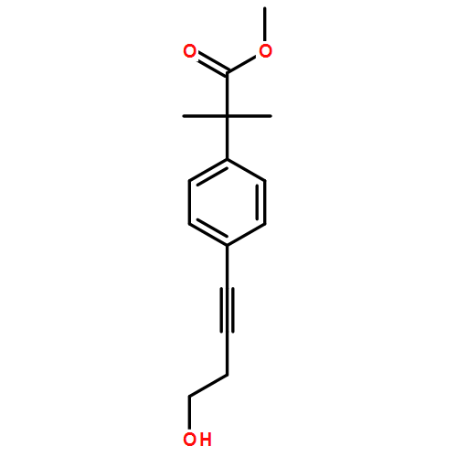 4-(4-羟基-1-丁炔l)-|á,|á-二甲基苯乙酸甲酯
