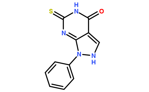 4H-吡唑并[3,4-d]嘧啶-4-酮,1,5,6,7-四氢-1-苯基-6-硫代-