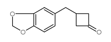 3-(1,3-benzodioxol-5-ylmethyl)cyclobutan-1-one