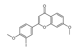 2-(3-iodo-4-methoxyphenyl)-7-methoxychromen-4-one
