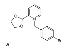 吡啶正离子,  1-[(4-溴苯基)甲基]-2-(1,3-二噁戊环-2-基)-,  溴化