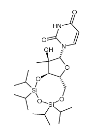 2'-C-methyl-3',5'-O-(1,1,3,3-tetraisopropyldisiloxane-1,3-diyl)uridine