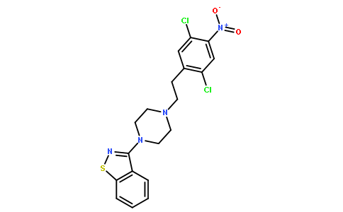 3-[4-[2-(2,5-二氯-4-硝基苯基)乙基]-1-哌嗪基]-1,2-苯并异噻唑
