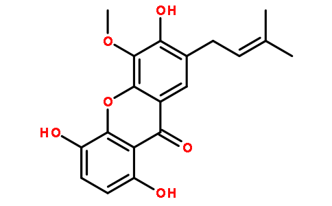 1,4,6-三羟基-5-甲氧基-7-异戊二烯基呫吨酮对照品(标准品) | 160623-47-2
