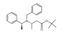 tert-butyl (3S,αS)-3-[N-benzyl-N-(α-methylbenzyl)amino]butanoate