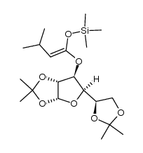 1-[1,2,5,6-di-O-(1-methylethylidene)-α-D-glucofuranosyloxy]-1-trimethylsilyloxy-3-methyl-but-1-ene