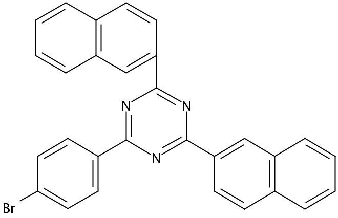 2-（4-溴苯基）-4,6-二（2-萘基）-1,3,5-三嗪