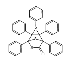 1,2,3,4,5-pentaphenyl-3-phospha-7,8-dithiatricyclo[3.2.1.0]-octan-6-one