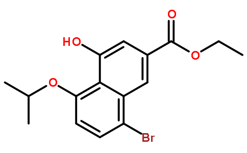 8-溴-4-羟基-5-(1-甲基乙氧基)-2-萘羧酸乙酯