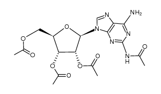 2-acetamido-9-(2,3,5-tri-O-acetyl-β-D-ribofuranosyl)adenine