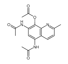 5,7-diacetamido-2-methyl-8-acetoxyquinoline