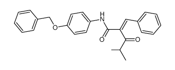 (2Z)-2-苯亚甲基-N-(4-苄氧基苯基)-4-甲基-3-羰基-戊酰胺