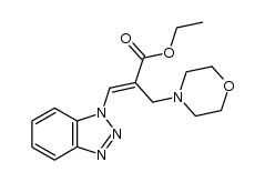(E)-ethyl 3-(1H-benzo[d][1,2,3]triazol-1-yl)-2-(morpholinomethyl)acrylate