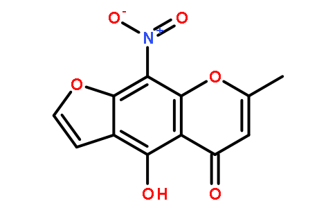 5H-呋喃并[3,2-g][1]苯并吡喃-5-酮,  4-羟基-7-甲基-9-硝基-
