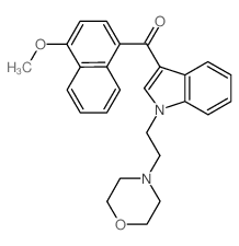 (4-methoxynaphthalen-1-yl)-[1-(2-morpholin-4-ylethyl)indol-3-yl]methanone