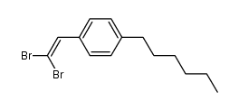 4-n-Hexyl-β,β'-dibromostyrene