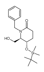 (5S,6R)-1-Benzyl-5-[(tert-butyldimethylsilyl)oxy]-6-(hydroxymethyl)-2-piperidinone