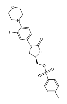 (R)-[N-3-(3-fluoro-4-morpholinylphenyl)-2-oxo-5-oxazolidinyl]methyl 4-methylbenzenesulfonate