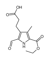 1H-吡咯-3-丙酸,  5-(乙酯基<乙氧羰基>)-2-甲酰基-4-甲基-