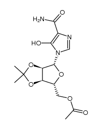 ((3aR,4R,6R,6aR)-6-(4-carbamoyl-5-hydroxy-1H-imidazol-1-yl)-2,2-dimethyltetrahydrofuro[3,4-d][1,3]dioxol-4-yl)methyl acetate