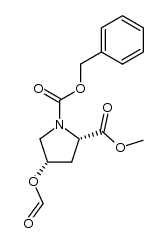 (2S,4S)-N-benzyloxycarbonyl-4-formyloxyproline methyl ester