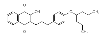 3-[3-(4-heptan-4-yloxyphenyl)propyl]-4-hydroxynaphthalene-1,2-dione
