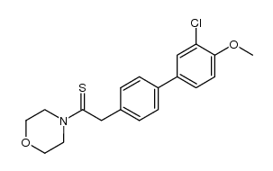 4-[(3'-chloro-4'-methoxy-biphenyl-4-yl)-thioacetyl]-morpholine