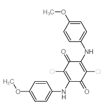 2,5-dichloro-3,6-bis(4-methoxyanilino)cyclohexa-2,5-diene-1,4-dione