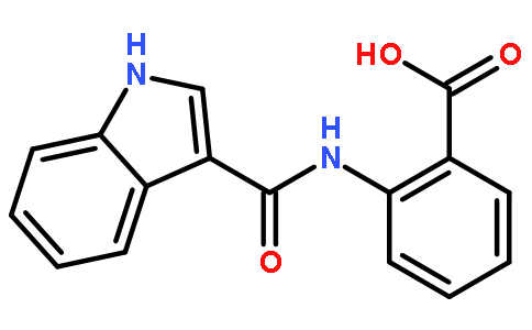 2-(1H-Indole-3-carboxamido)benzoic acid对照品(标准品) | 171817-95-1