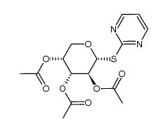 (2R,3S,4R,5R)-2-(pyrimidin-2-ylthio)tetrahydro-2H-pyran-3,4,5-triyl triacetate