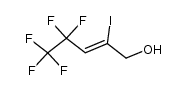 4,4,5,5,5-pentafluoro-2-iodo-2-penten-1-ol