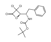 tert-butyl ((S)-1-((R)-3,3-dichloro-4-oxooxetan-2-yl)-2-phenylethyl)carbamate