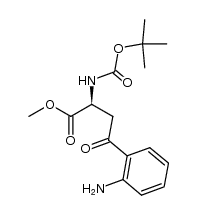 (2S)-Methyl 2-(N-tert-butoxycarbonylamino)-4-oxo-4-(2'-aminophenyl)butanoate