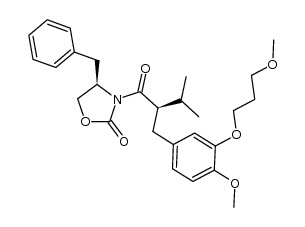 (4R)-3-{(2R)-2-{[4-methoxy-3-(methoxypropoxy)phenyl]methyl-3-methyl}-1-oxobutyl}-4-(phenylmethyl)oxazolidin-2-one