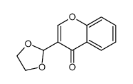 3-(1,3-dioxolan-2-yl)chromen-4-one