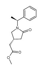 methyl (4R,1'S)-[2-oxo-1-(1'-phenyleth-1'-yl)pyrrolidin-4-yl]acetate