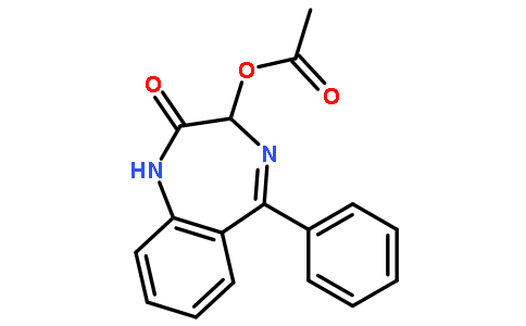 2-氧代-5-苯基-2,3-二氢-1H-1,4-苯并二氮杂卓-3-基乙酸酯