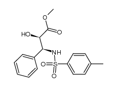 2-hydroxy-3-(4-methyl benzenesulfonylamino)-3-phenyl-propionic acid methyl ester
