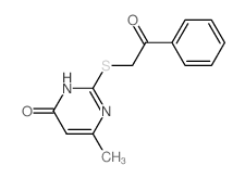 6-methyl-2-phenacylsulfanyl-1H-pyrimidin-4-one