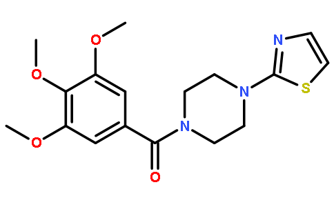 1-(2-噻唑基)-4-(3,4,5-三甲氧基苯甲酰基)哌嗪