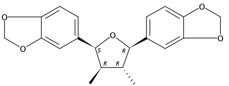 (7S,7''R)-双(3,4-亚甲二氧苯基)-rel-(8R,8''R)-二甲基四氢呋喃